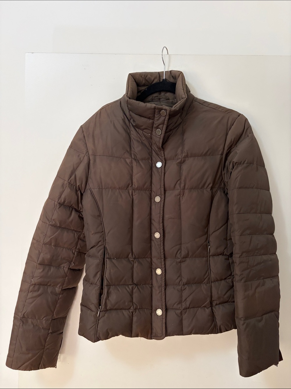 Mark New York dark brown espresso quilted jacket size S